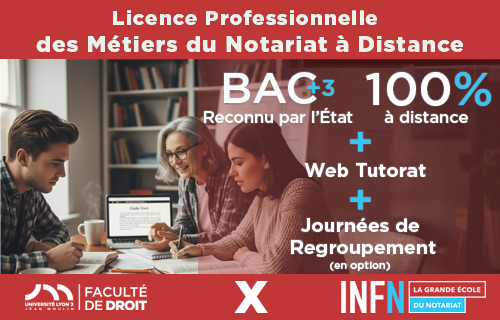 Licence Professionnelle des M��tiers du Notariat �� distance